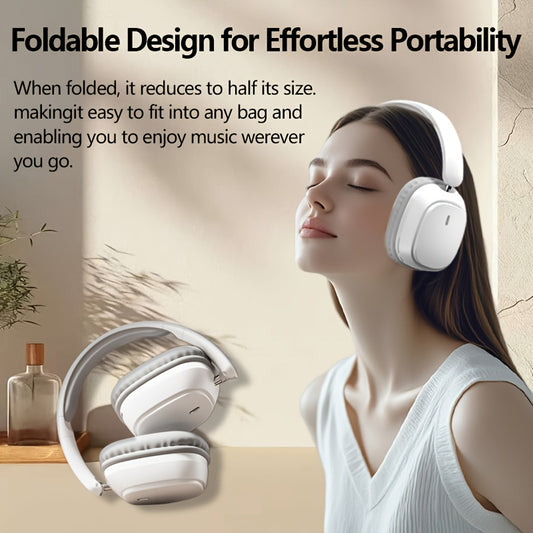 Minimalist business design, lightweight body with multi-level adjustable headband for different head sizes, immersive spatial sound, natural audio quality, upgraded 5.4 chip for more stable transmission, up to 393.7 inch of u