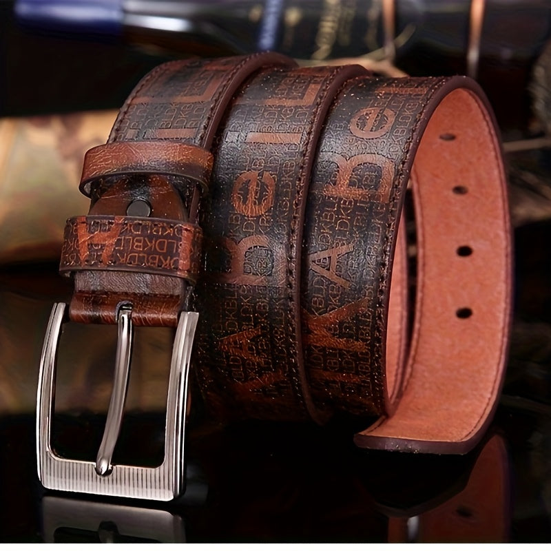 Men's high-quality alloy trendy youth belt, retro fashion style, perfect match with jeans