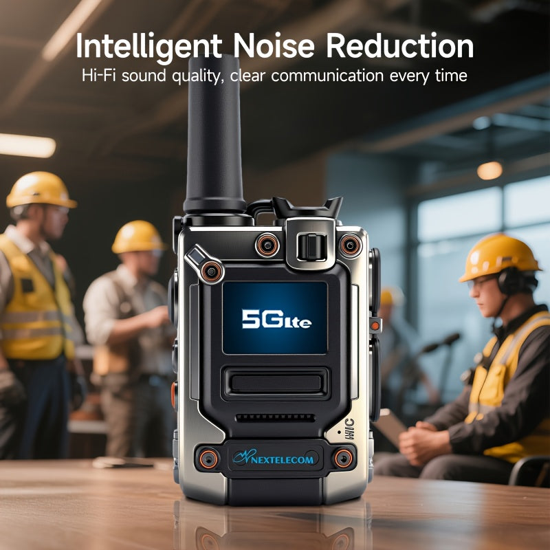 5G/4G 5000 Miles Nationwide Walkie Talkie Long Range K300s POC Two Way Radio SIM Card No Monthly Fee Long Standby Battery Rechargeable Handheld for Outdoor Activities Hiking Camping Hunting Truckers Consruction Business Use,