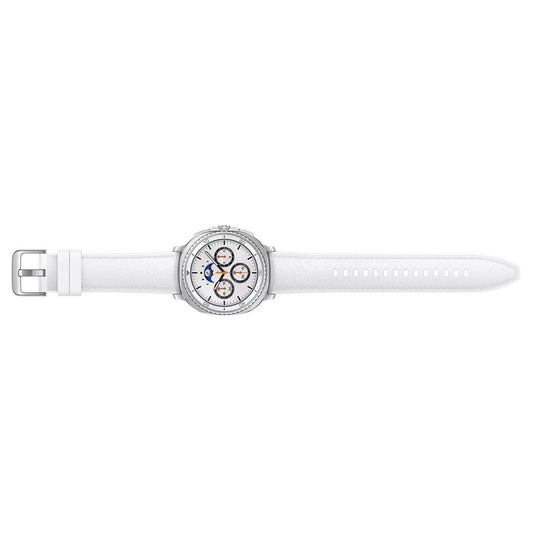 Samsung Galaxy Watch 8 Classic 46mm – Silver Edition with White Band, Designed for Active Lifestyle
