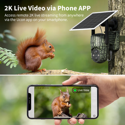 4pcs 4G LTE Hunting & Security System with 0.2s Instant Trigger, 2K Live View/Real-Time Alerts, Built-in SIM (7-Day Free Data), Waterproof Outdoor Trail Cameras, App Control, Pan/Tilt, Night Vision & Two-Way Audio