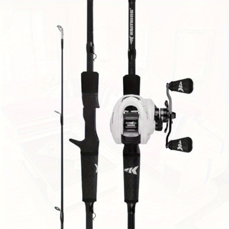 KastKing Crixus Fishing Rod and Reel Combo - IM6 Graphite Blank Fishing Rods with Baitcasting/Spinning reel, Lightweight Graphite, SuperPolymer Handle, Two-Piece design, Stainless Steel/Zirconium Oxide Guides - Fast Action Ro