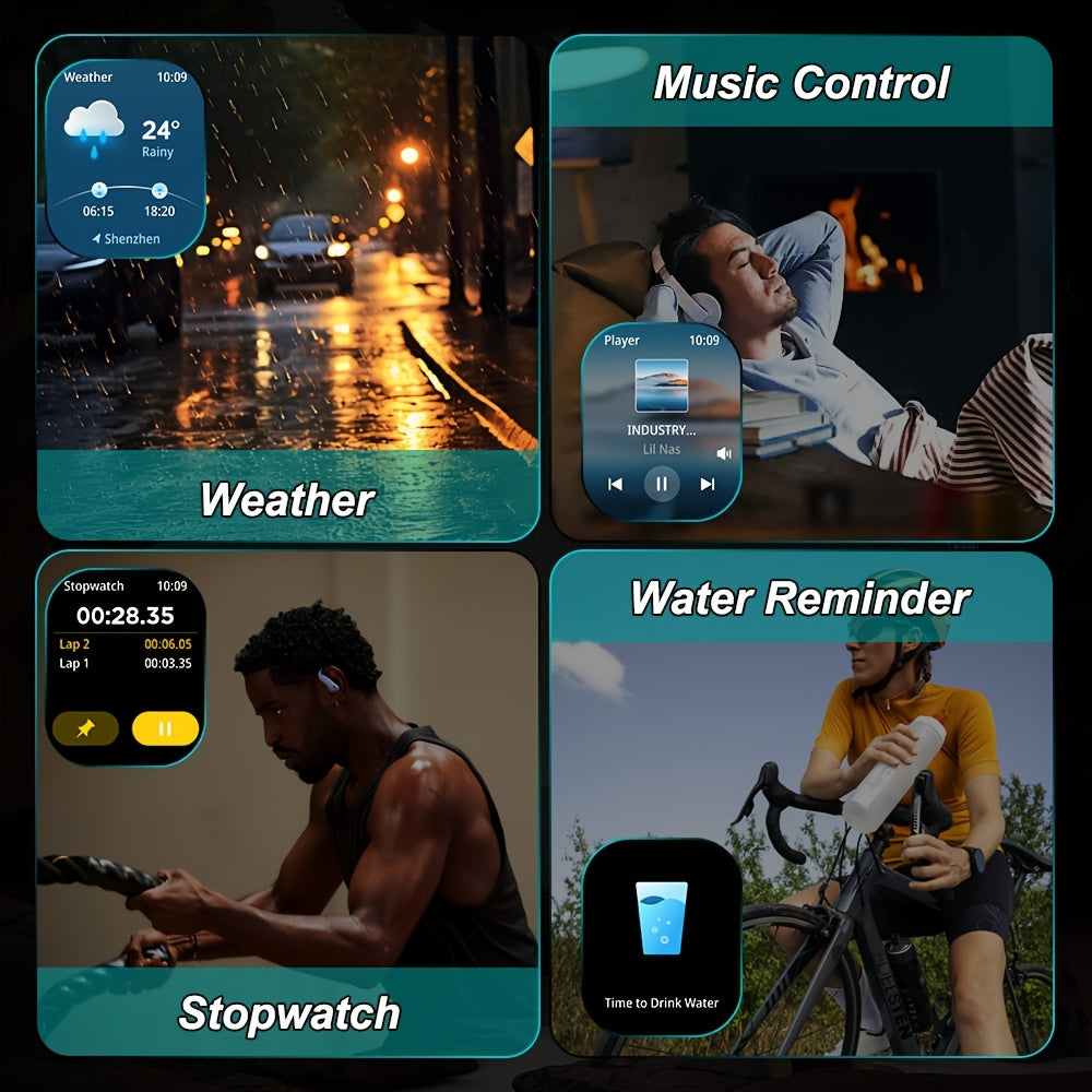 New Popular Large Screen GPS Smart Watch, Five-Star Positioning & Sports Tracking, 2.01-Inch Display, 1AMT High Quality, Compass, Wireless Calls, Message Alerts, Health Monitoring, 100+ Sport Modes, Multiple Built-in Dials, 3