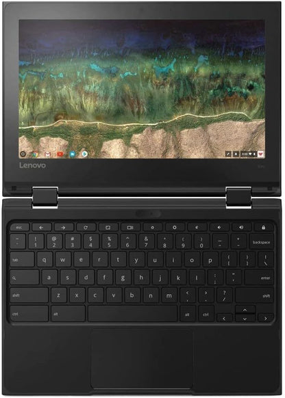 Lenovo 500e Chromebook 2-in-1 Laptop, 11.6in HD Touch, Intel Celeron N3450, 4 GB RAM, 32GB eMMC Drive, Webcam, Chrome OS Refurbished