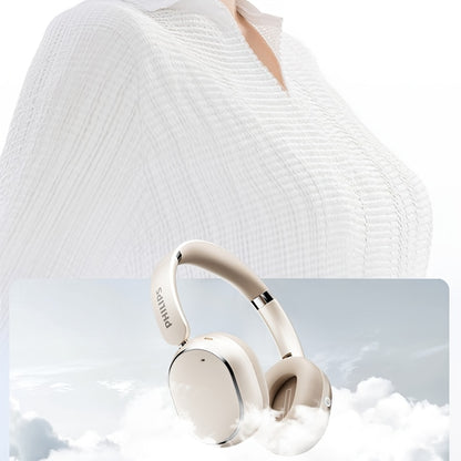 [ANC Wireless Headphones] Philips Wireless Bluetooth Headphones with ANC Hybrid Active Noise Cancelling | Over-Ear HiFi Surround Sound, 80 Hours Playtime, Five ENC Noise Cancelling, for iPhone and Android