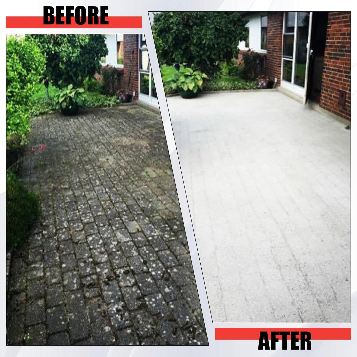 3600 PSI Gas Pressure Washer, 2.4 Max GPM, High Pressure Washer with 4 Quick Connect Nozzles, for Cars Fences Driveways Homes Patios Furniture