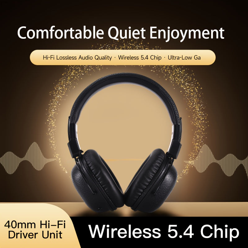 [Noise-Canceling Headphones] 2025 Classic Model Noise-Canceling Headphones - Dual Chip Technology, Lossless Sound, Dual Golden Plating Certification, Foldable/Wireless Design with Strong Anti-Interference Capability, Ensures