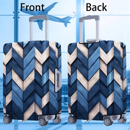 1pc of 300G/M² High-End Wood Grain Series Printed Pattern, Thickened Suitcase Protective Cover, Thickened Suitcase Accessory, Suitable for Business, Business Trips, Vacations, Travel, Luggage Check-In, Back to School, Adding