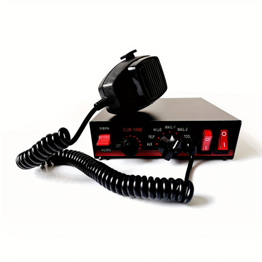 EVERSHINE SIGNAL CJB-100E 12V 100W Car Alarm System, No Horn, Toneless Adjustable, 7 Tones for Different Vehicles - Ideal for Cars, Trucks, and Construction Vehicles, Construction Vehicle Alarm | Modern Alarm System | Durable