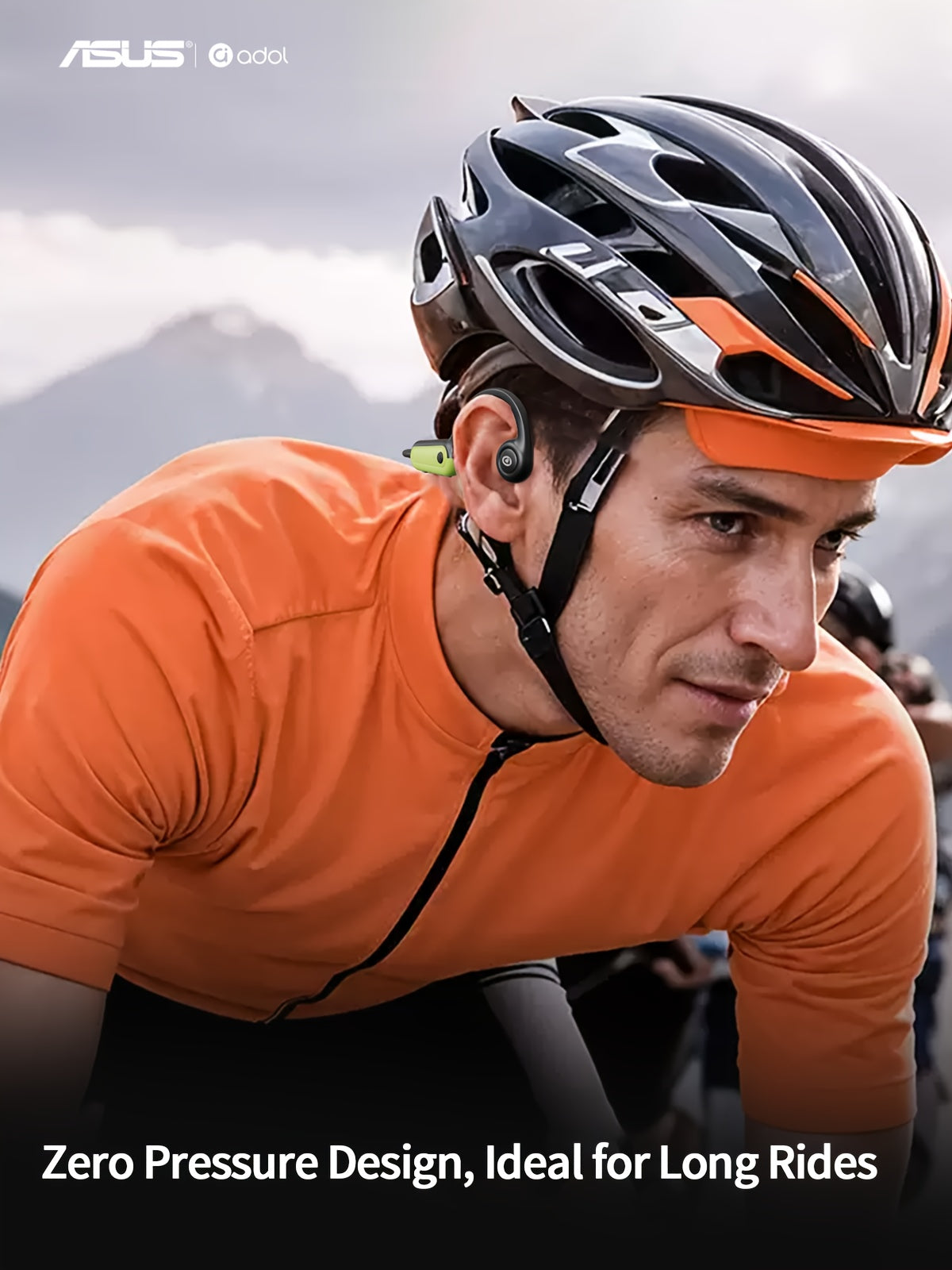 ASUS Bone Conduction Open-Ear Wireless Earphones with Mic and Multi-Function Controls, Perfect for Sports, Fitness, Riding, and Gaming