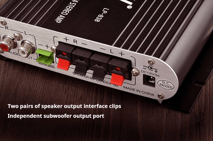 A 600W High-Power 2.1 Channel Amplifier with Hifi Stereo, Featuring Bass Enhancement And Treble Control, 3.5Mm Input, Suitable for Car Speakers, Home Theaters, Computers, And Tvs
