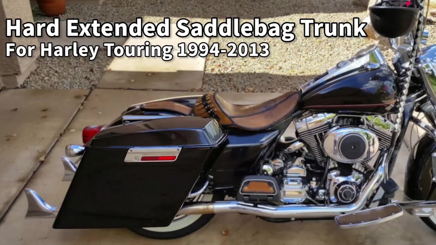 TCMT 5" Stretched Saddlebags Fit For Street Electra Glide Road King Ultra Classic Touring 1993-2013