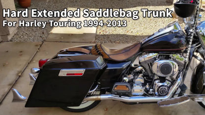 TCMT 5" Stretched Saddlebags Fit For Street Electra Glide Road King Ultra Classic Touring 1993-2013