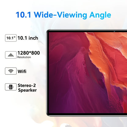 Tablet PC Android 14 256GB ROM, 8GB RAM (4GB+4GB Extended) Entertainment, Office, Gaming PC Tablet 5G WiFi, 10.1-inch Display, Facial Recognition Free Christmas/New Year Gifts: Protective Case, Stylus (non-powered), Kickstand