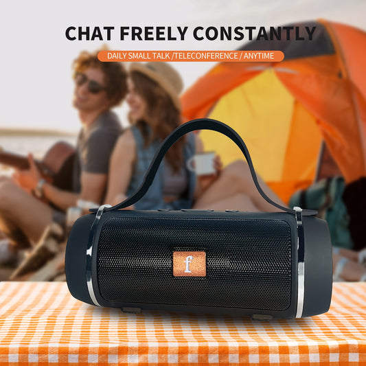 Ebaineng Portable Wireless Stereo Speaker, Compact Tabletop Wireless Speaker with Long Battery Life, USB Type-C Charging, T-Flash Card/USB Drive/Wireless Playback, Ideal for iPad/iPhone/Android, Yoga Music Companion, Gift for