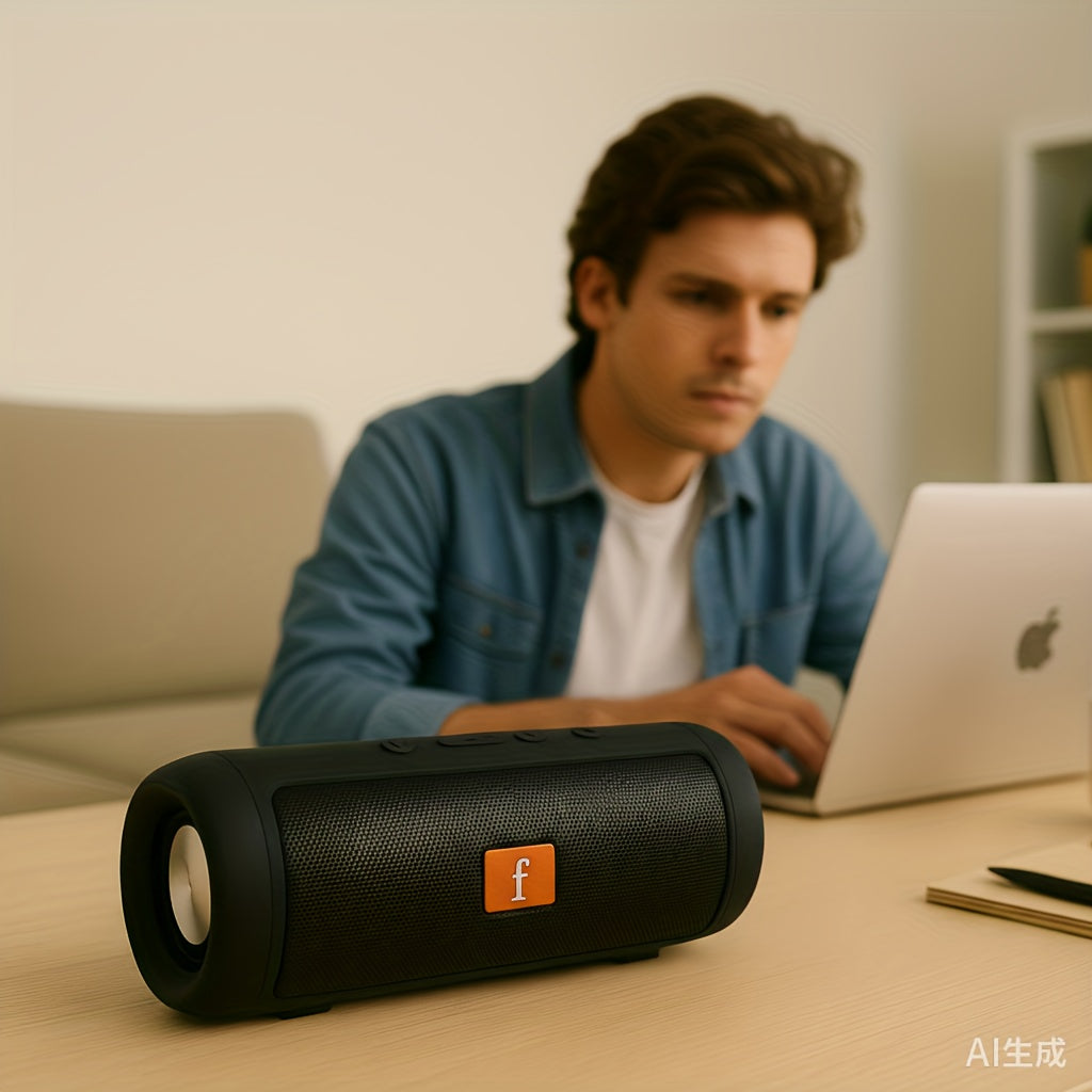 Link GearHive Outdoor Wireless Speaker - Dual-Channel Subwoofer System with Deep Bass, Long-Lasting Battery Life, and Durable Black Finish for Outdoor Parties and Events, USB Rechargeable, 5W Output, Outdoor Audio System, Mod