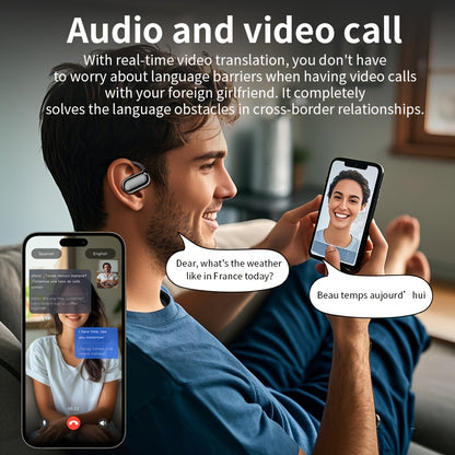AITruly Open AI Wireless Earphones (Bluetooth 5.4 TWS) Experience 360° Ambient Awareness & All-day Comfort. AI Translation: Real-time 144 Languages/70 Accents. Secure Open-ear Fit for Travel/fitness. Advanced ENC Delivers Cr