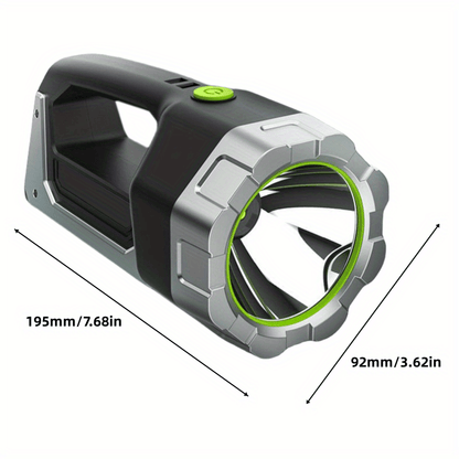 1pc High-Intensity LED Flashlight with Rechargeable 4000mAh Battery, Design, Magnetic Base & COB Side Lamp – Perfect for Camping, Fishing, Hunting, Car Repairs & Emergencies, Camping Essentials | Robust Flashlight Design |