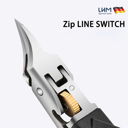 Ultra sharp nail clippers, stainless steel internal nail clippers, inclined curved blade toe nail clippers, suitable for thick and hard nails and internal toenails, angled nail clippers, suitable for the elderly, men, and wom