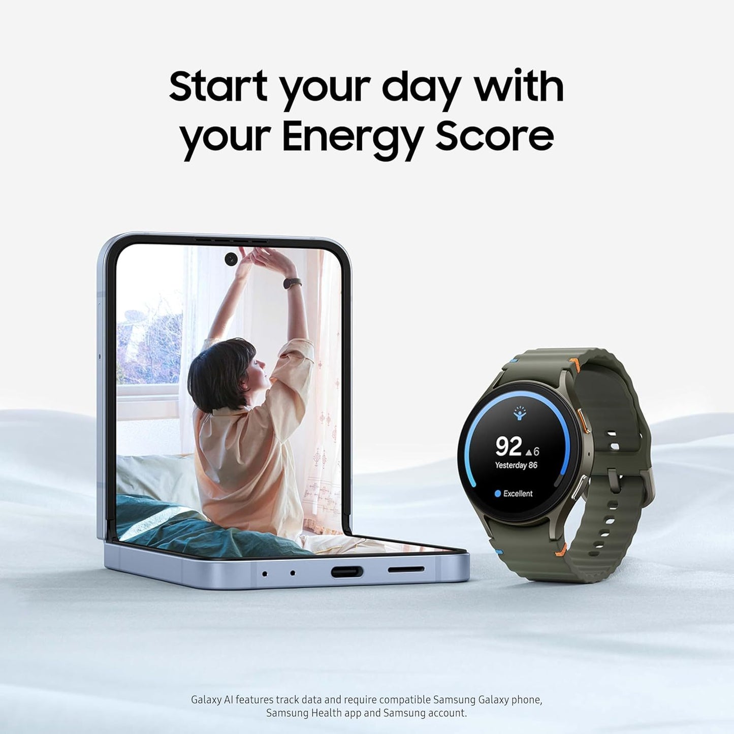 SAMSUNG Galaxy Watch 7 40mm LTE AI Smartwatch (Refurbished) 2024, Excellent (Green, Silver)