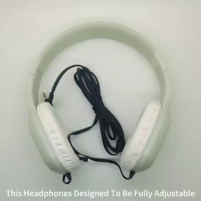 5 PACK Getgold High Quality Moonlight Wired Classroom Headphones, School, Airplane, For Online Learning And Travel, Student On Ear Comfy Fold Earphones For Library, HQ Stereo Sound 3.5mm Jack 5FT Flat Wire, Designed To Be Ful