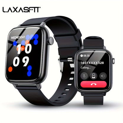 Smart Watch for Men And Women, 1.83inch HD Screen Full Touch Screen, Call & Message Functions, Pedometer, Multiple Sports Modes, Water, Compatible with IOS/Android Devices, Simple Style, Ideal Gift for Any Occasion