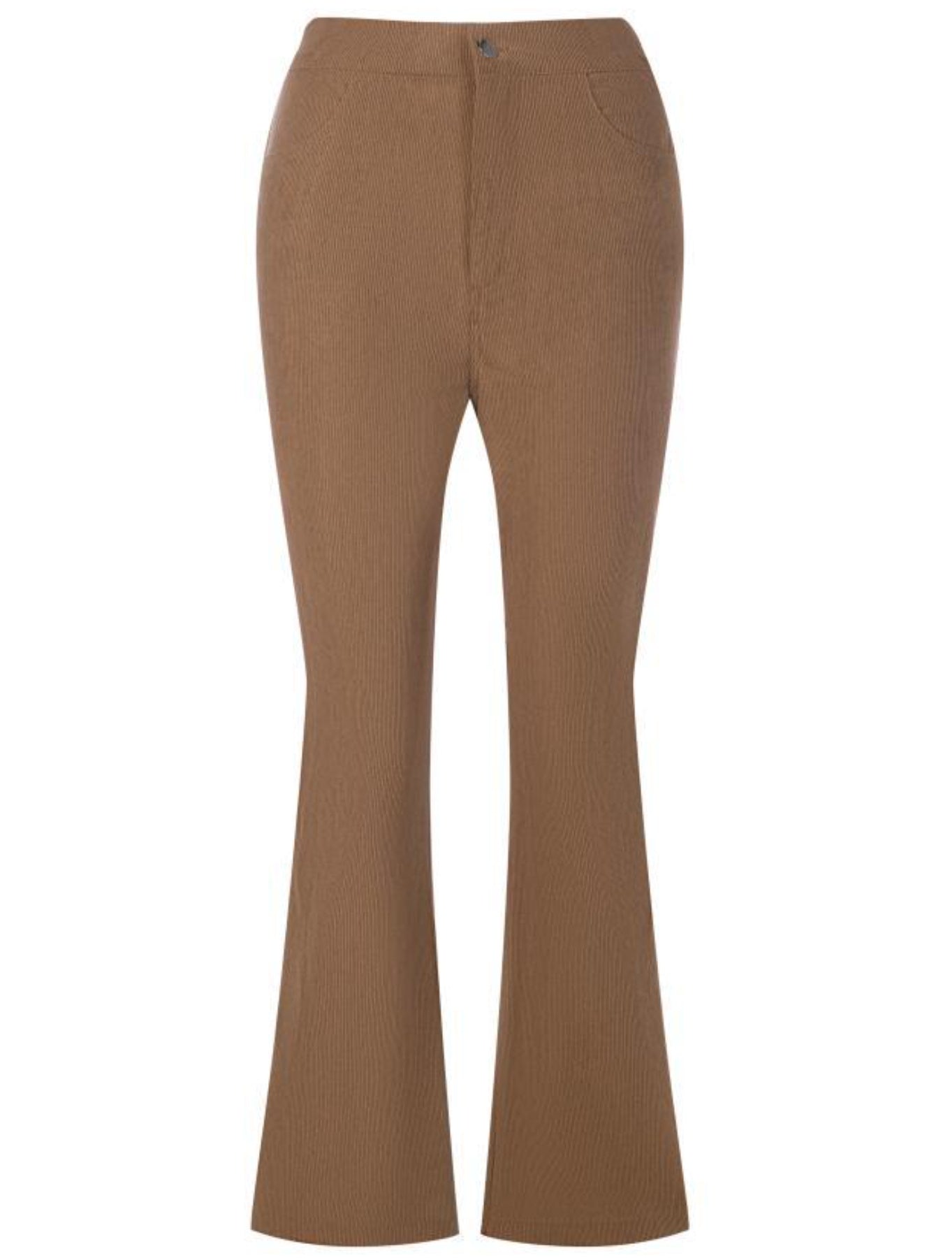 Women'S Flared Casual Pants for Home Wear in Corduroy, Suitable for All Seasons