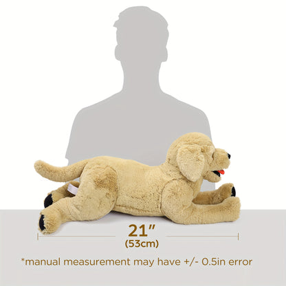 21 Inch Cute Plush Puppy Golden Retriever Dog Stuffed Animals Plush Puppy Toy Baby Toys Doll, Gift For Birthday, Christmas, For Kids, Children, Pets, Girls, Boys, Throw Pillows For Couch, Home Decoration, Perfect Gift For Pet