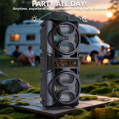 Wireless Speaker, Bluetooth, Dual Pairing, 2400mAh Battery, Subwoofer and Stereo, USB-C Charging, Suitable for Smartphones/tablets, Home/office/party Use, Wireless Ribbon Speaker, Home Audio, Stylish Audio, Premium Finish, Id