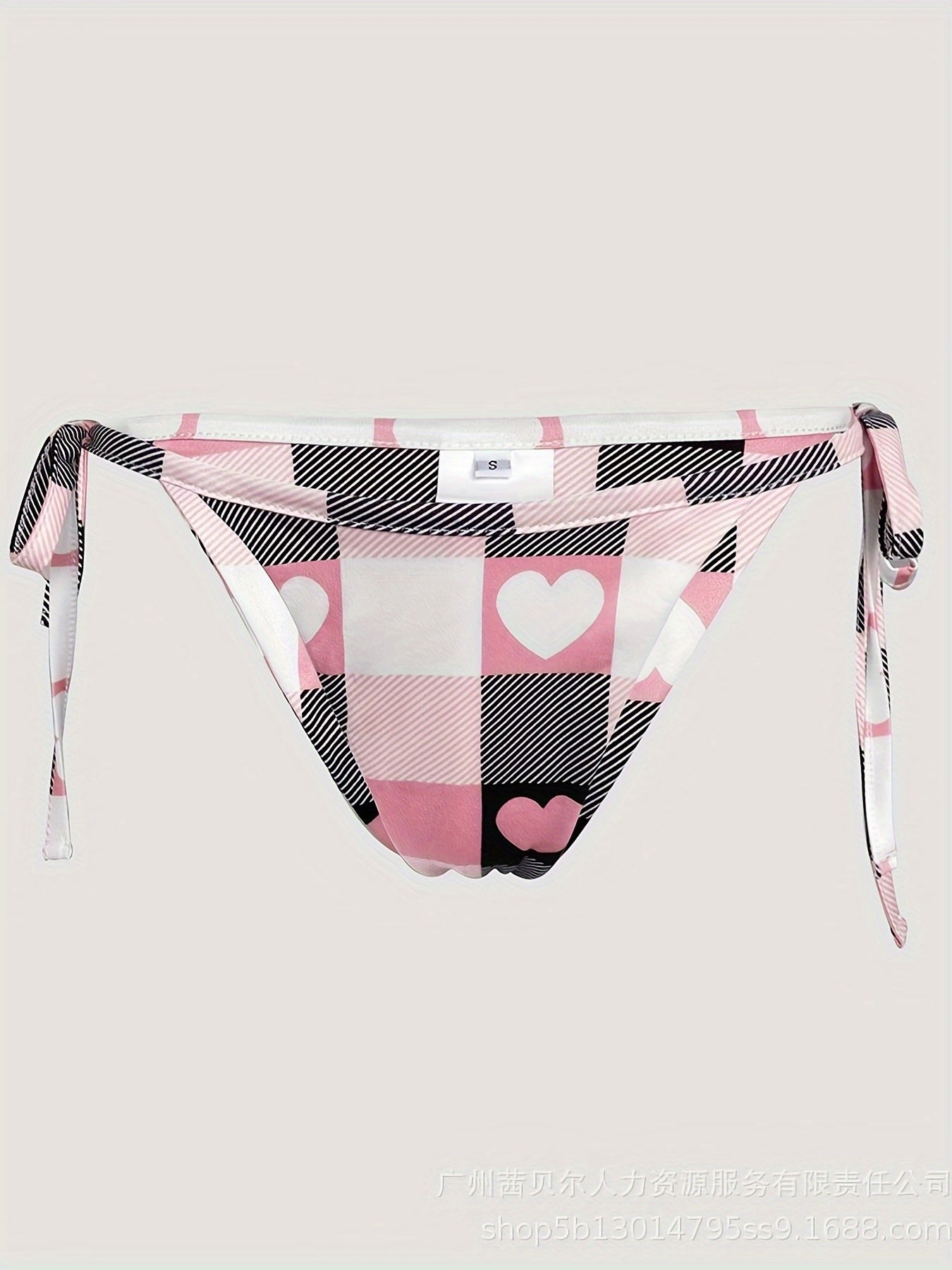 Women's Heart Plaid Fashion Set Split Top & Slit Skirt Combo for Home Wearing/Themed Dating/Stylish Streetwear Sweet Eye-catching Heart Plaid Design Comfort Fit Female Fashion Outfit