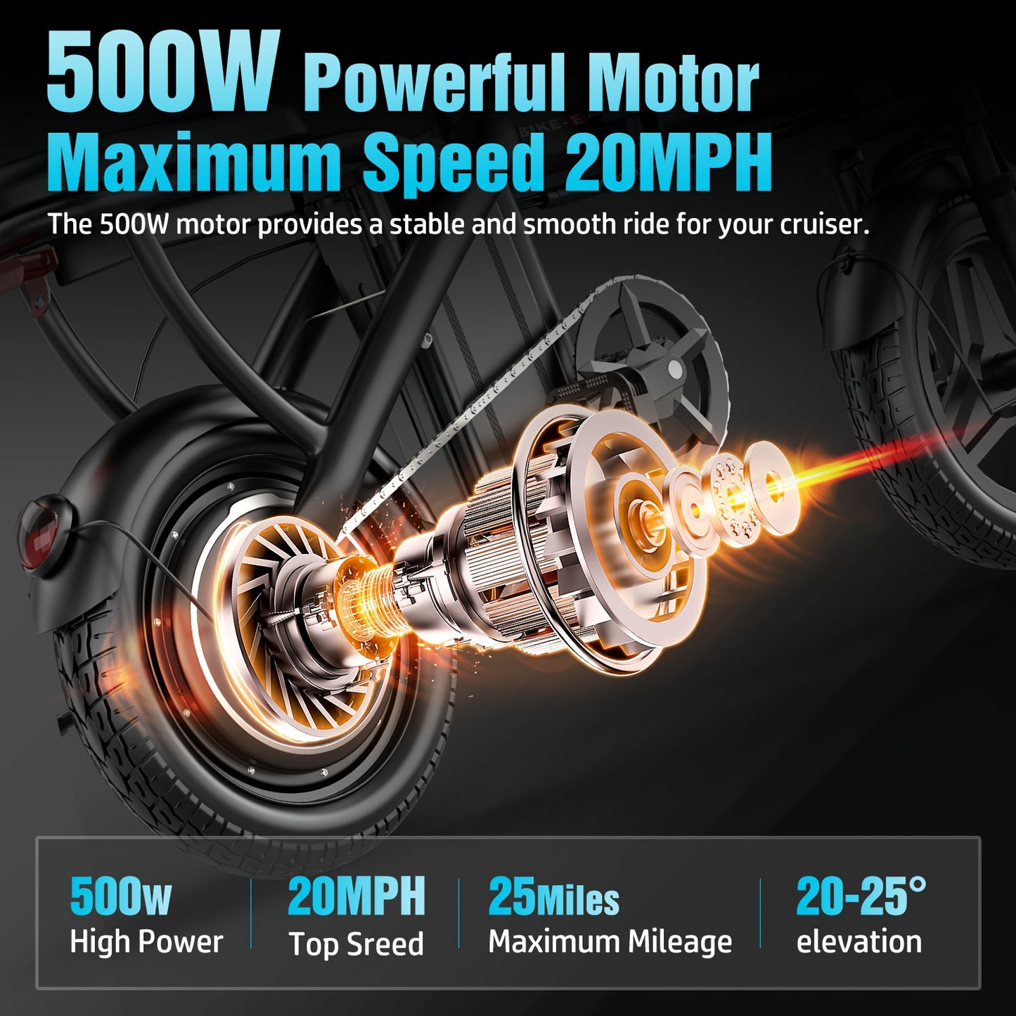 500W Folding Ebike, 48V 10Ah Removable Lithium-Battery, Stylish 14" Foldable Commuting Electric Bicycle For Women & Men/S5-350W Commuter Scooter (Without Seat)