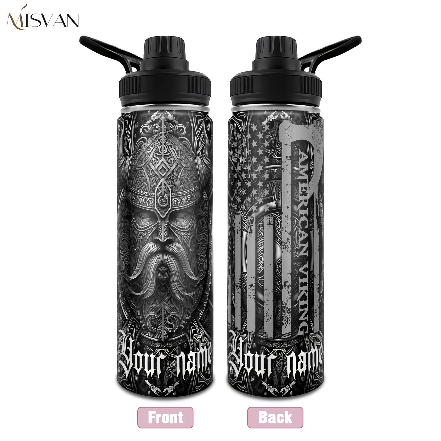 [Custom] 1pc, Beautiful and Personalized Print. 20oz, 22oz, 40oz Steel Insulated Bottle Cups with Lids. Drinkware for Summer and Winter. Outdoor Travel Sports Accessories. The Best Gift for Mother's Day, Father's Day, Other F