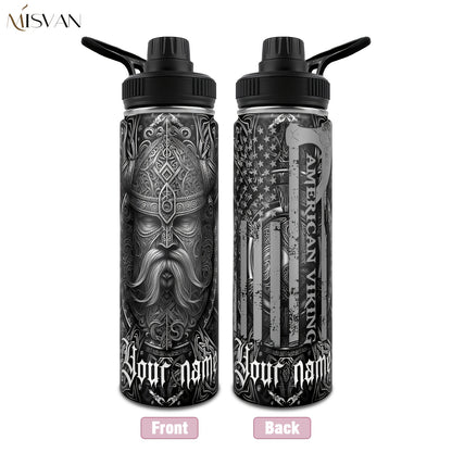 [Custom] 1pc, Beautiful and Personalized Print. 20oz, 22oz, 40oz Steel Insulated Bottle Cups with Lids. Drinkware for Summer and Winter. Outdoor Travel Sports Accessories. The Best Gift for Mother's Day, Father's Day, Other F