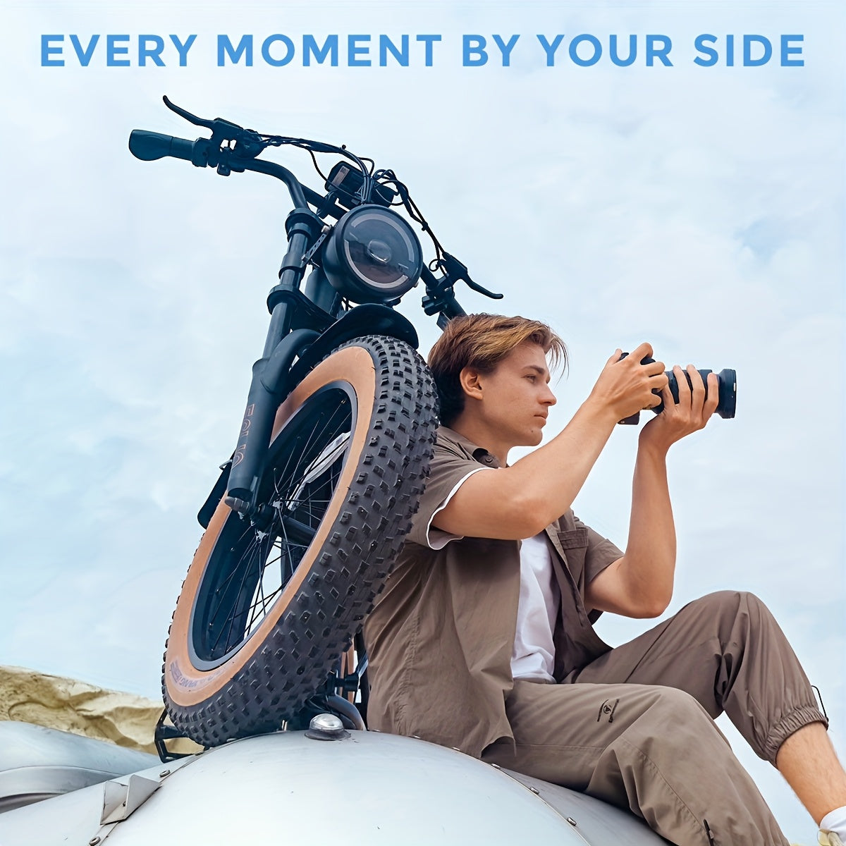 Eclio F02 Electric Bike For Adults, 749W Motor 20mph Ebike With 48V/20Ah Removable Battery, 20"x4" FAT Tires & LCD Display, Supports 330lbs - Ideal For Commuting & Urban Leisure Riding