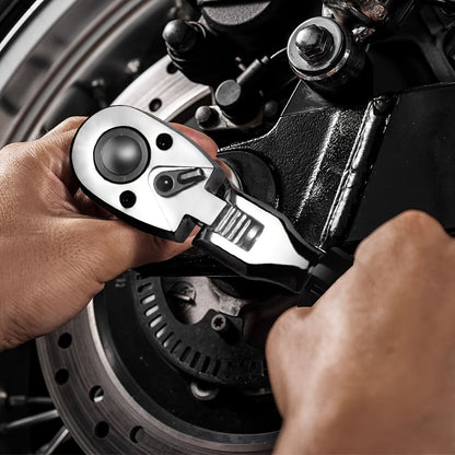 4pcs wheel hub protection hexagonal deep socket/ratchet wrench set, 1/2" drive, metric 17, 19, 21mm wheel guard six-point deep socket, 1/2" oscillating and telescopic ratchet wrench, automotive wheel hub nut tightening tool