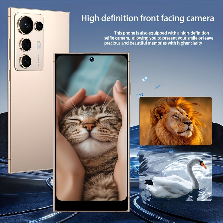 S25 Ultra Super Value Smartphone | 6.8-inch HD Display, 5G Unlocked, Android with 12GB RAM, 256GB Storage, Expandable Memory, 50MP Rear & 13MP Front Cameras, Includes Free Case & Headphones - Ideal Birthday/Christmas Gift for