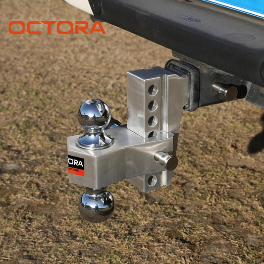 Aluminum Trailer Hook, 2.0" Receiver, 6" Up/Down Adjustment