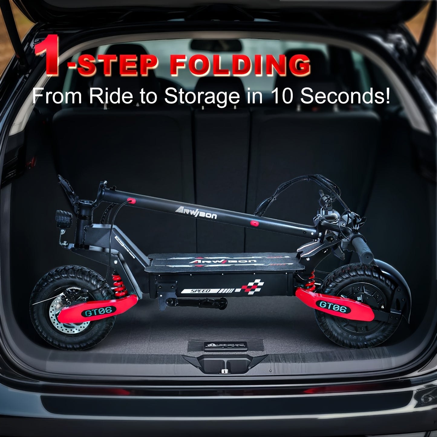 Adult Electric Scooter, Electric Commuting Scooter, Range Of 28 Miles, 749W Motor With 19.9HPH Dual Braking System And Shock Absorption, 11 Inch Off-road Tire Folding Electric Scooter With 48V13/23AH Three Levels Equipped Wit