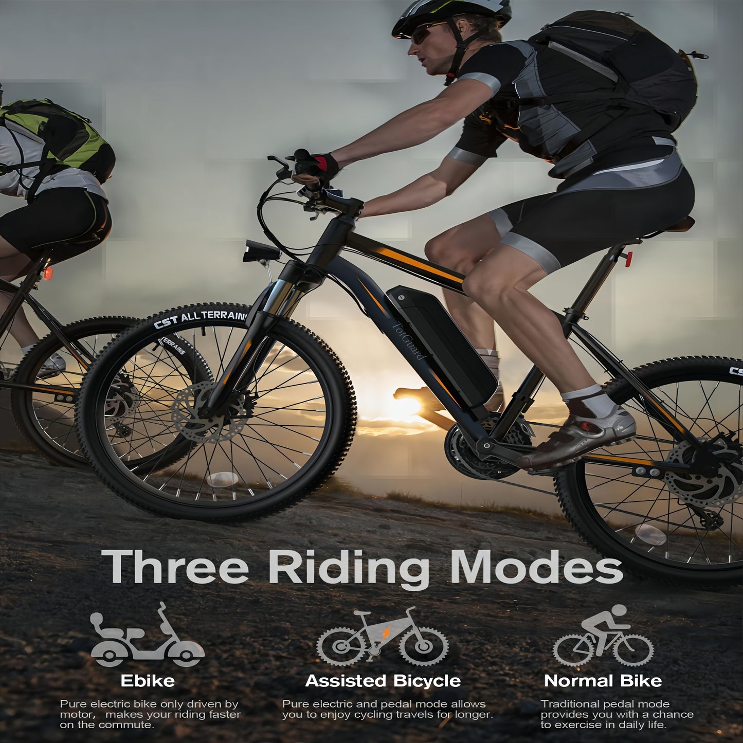 26" Men Electric Mountain Bike For Adults, Ebike With 36V 374Wh Removable Battery Electric Bicycle, 500W Peak Motor Electric Dirt Bike, 21-Speed Ebike, 19 MPH, Up To 50 Miles, Input 100-240V For Charger FY-4202000, Applicable