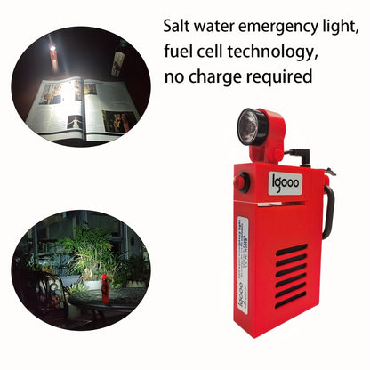 1pc Salt Water Emergency Lantern - Battery-Free, Water-Powered Flashlight with 220H Runtime, Reusable Survival Light for Camping, Tactical Use, Fishing