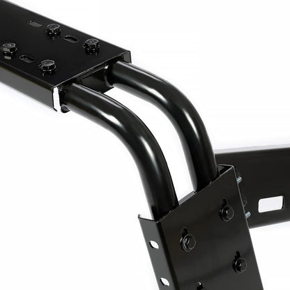 Adjustable Roll Bar Chase Rack Compatible with Full Size Trucks Silverado Ram F150 Sports Bar Cargo Rack Black Steel