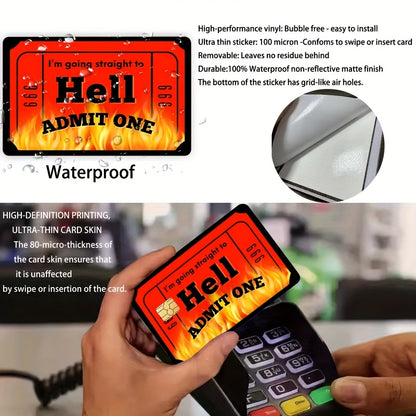 3pcs, 1pc spare Fun and Simple Card Skin - Durable PVC Privacy Protection Stickers, Suitable for Credit Cards, Bank Cards and Transportation Cards - Scratch-Resistant, Street style Fashion Accessorie