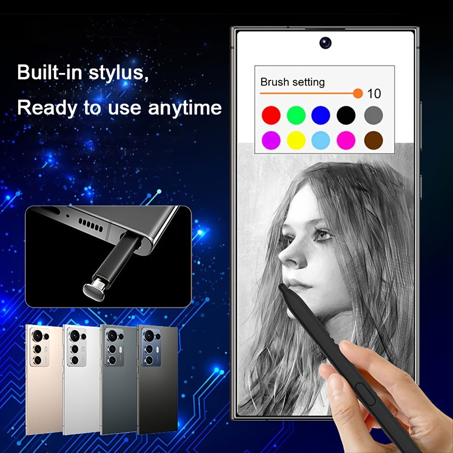 S25 Ultra Super Value Smartphone | 6.8-inch HD Display, 5G Unlocked, Android with 12GB RAM, 256GB Storage, Expandable Memory, 50MP Rear & 13MP Front Cameras, Includes Free Case & Headphones - Ideal Birthday/Christmas Gift for