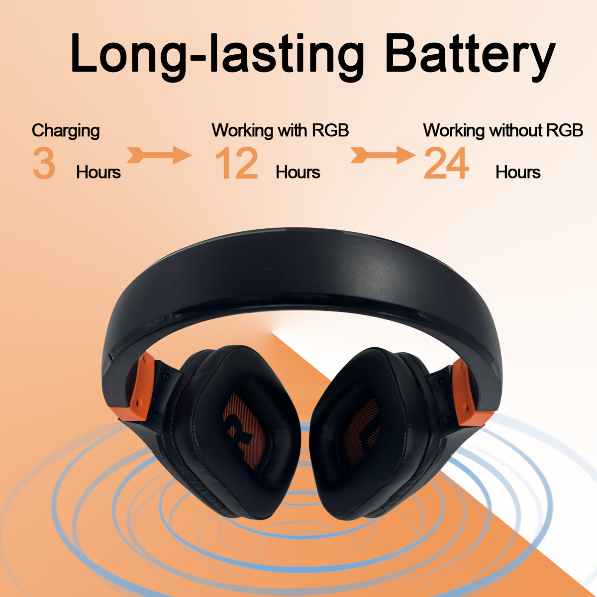 Colusi Gaming Headset with Detachable Mic, 2.4G Wireless USB Gamer Headphones with Mic for PS4PS5/Laptop/PC/Mac, Bass Surround, Suitable for Travel, Work, E-Sports Games, Music Various Scenarios, Work Headphones, Gaming Headp