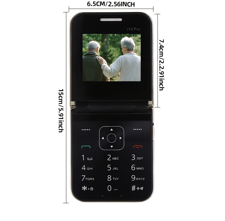Innovative Mini Pocket Phone | Lightweight, Dual-Sim, Long Standby Time, 2G Network, Multi-Language Support, Foldable Design, Basic Communication Features, Android Os, Battery, Usb Type-C Charging