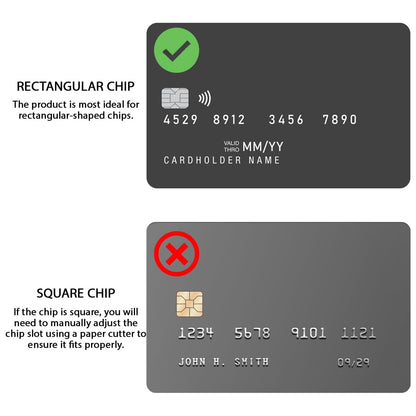 4-Pack PVC Credit Card Skins, Simple Style, Waterproof, Anti-Scratch, Anti-Fingerprint, Removable Self-Adhesive Decorative Stickers for Credit, Debit, and Transit Cards