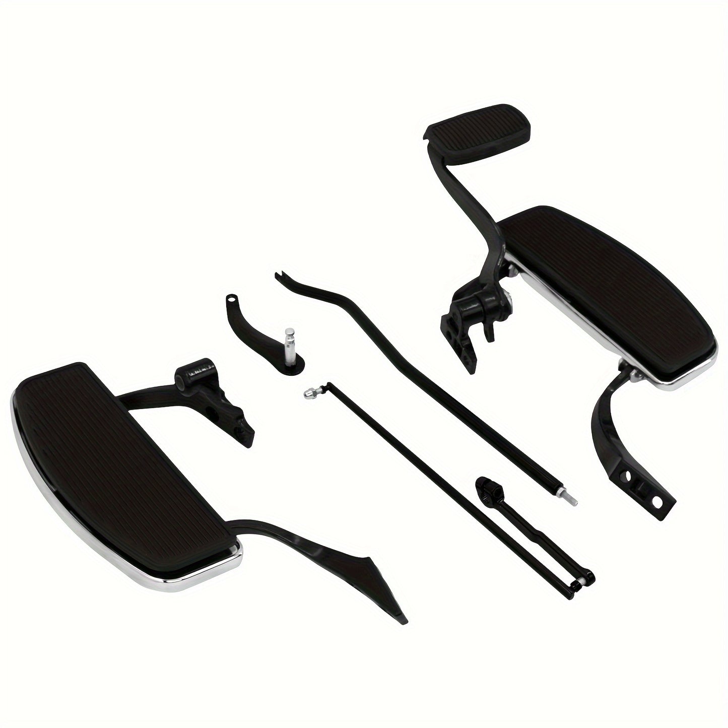 Complete Kit for Floorboards And Foot Pedals Compatible with for harley Dyna FXD Models from 2006 to 2017