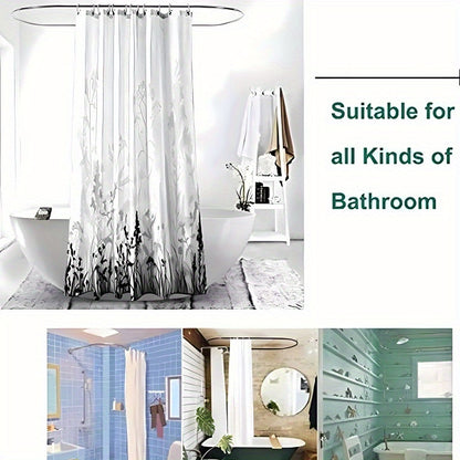 1pc/4pcs Winning ship pattern, Apartment bathroom, Shower Room shower curtain, hotel shower curtain set, with 12 hooks, bathroom mat, toilet seat mat and U-shaped mat, bathroom accessories, shower curtain set