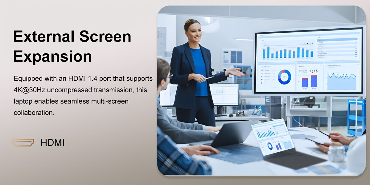 RNRUO 15.6-inch New Ultra-thin Laptop with Pentium 6500Y Processor, 8GB RAM SO-DIMM * 2 256GB SSD, Supports Dual Screen 4K High-definition Resolution, Stereo Four Speakers, TYPE-C Charging And PD Fast Charging, Rich Computer
