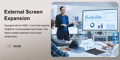 RNRUO 15.6-inch New Ultra-thin Laptop with Pentium 6500Y Processor, 8GB RAM SO-DIMM * 2 256GB SSD, Supports Dual Screen 4K High-definition Resolution, Stereo Four Speakers, TYPE-C Charging And PD Fast Charging, Rich Computer